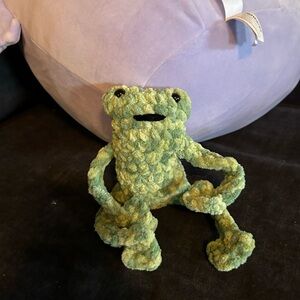 Green Stuffed Frog Toy